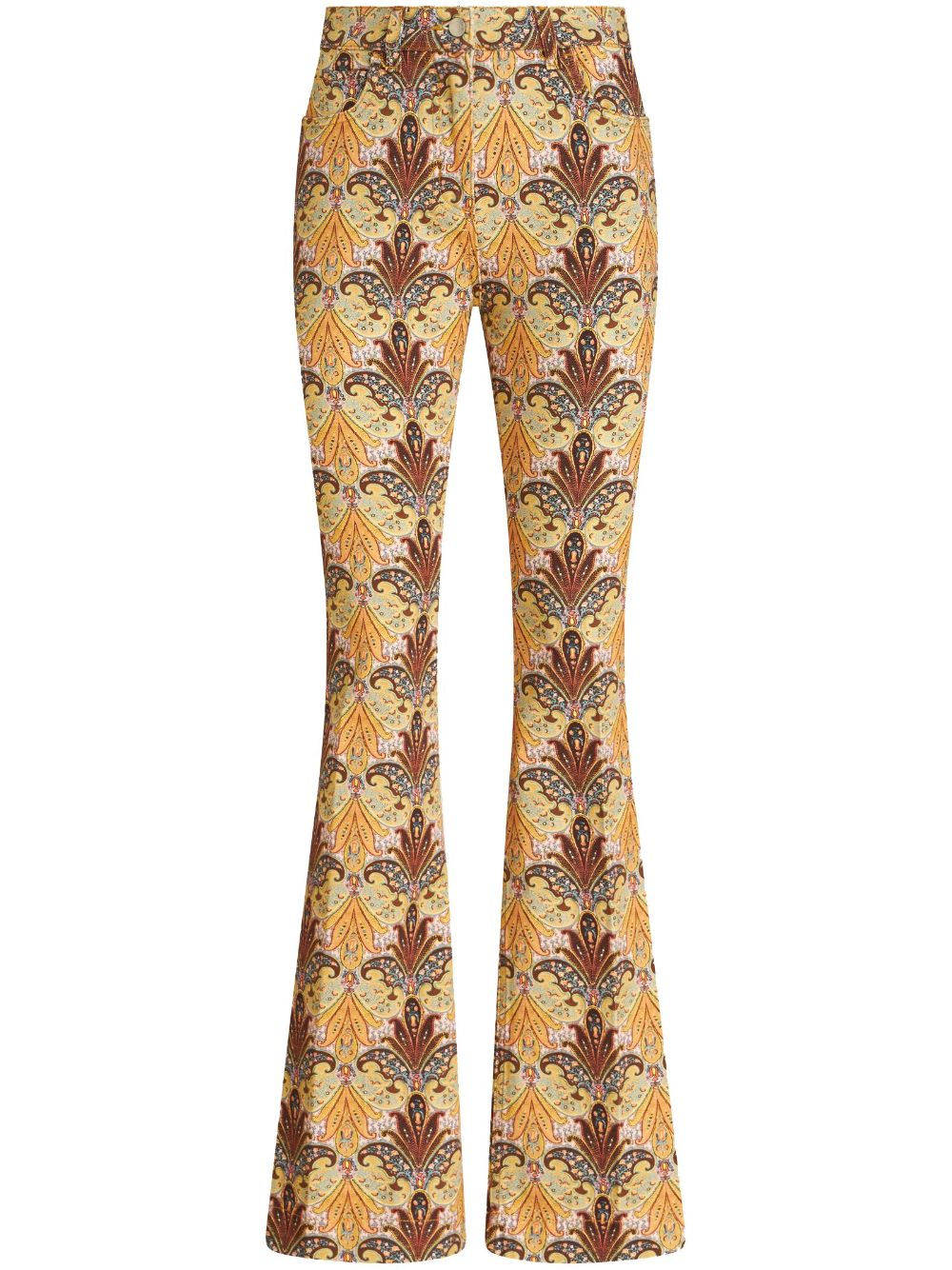 ETRO graphic-print flared jeans - Multicolour von ETRO