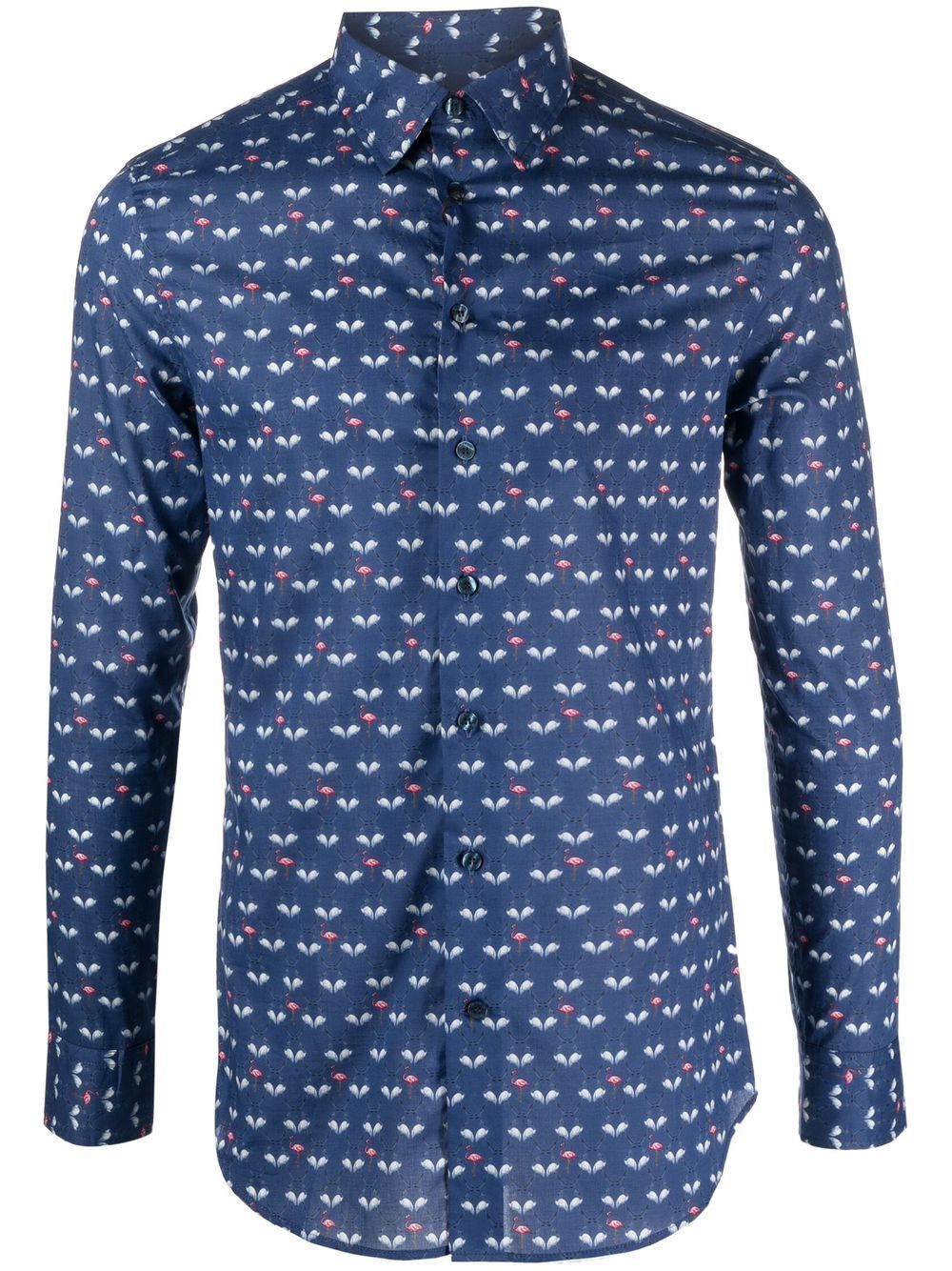 ETRO graphic-print long-sleeve shirt - Blue von ETRO