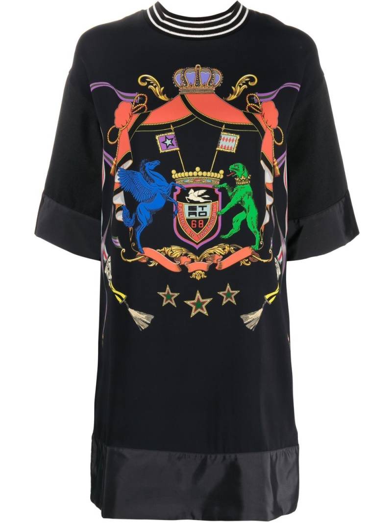 ETRO graphic-print oversized T-shirt dress - Black von ETRO