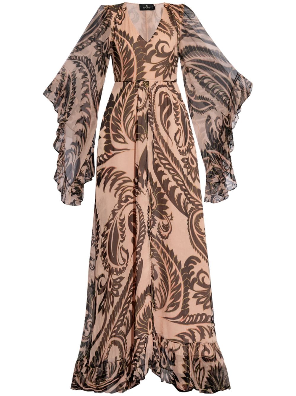 ETRO graphic-print silk maxi dress - Pink von ETRO