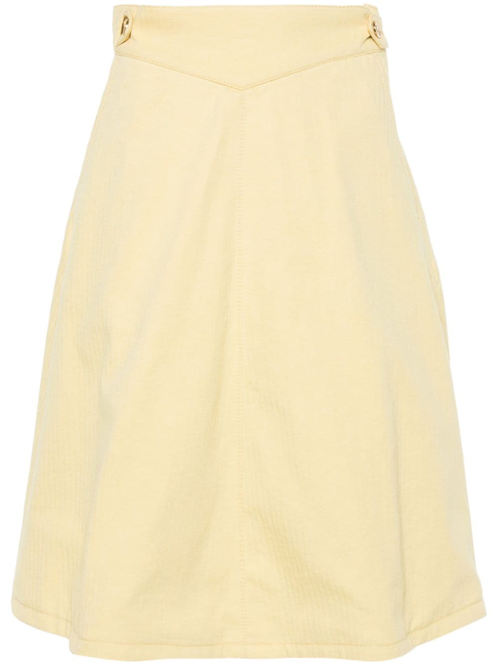 ETRO herringbone midi skirt - Yellow von ETRO