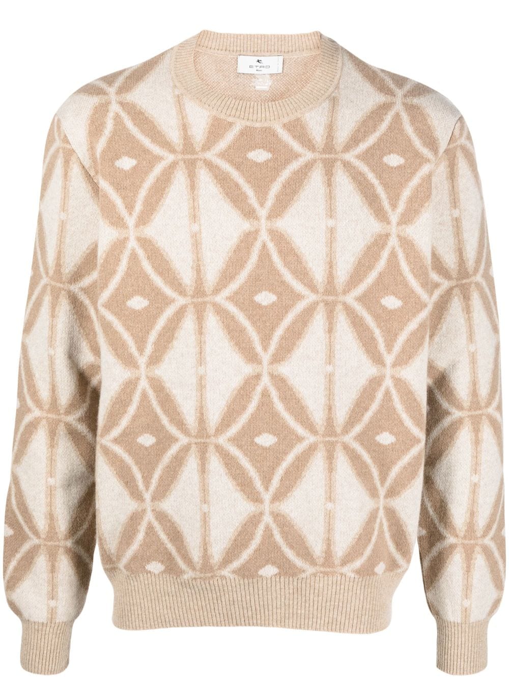 ETRO intarsia-knit wool jumper - Neutrals von ETRO