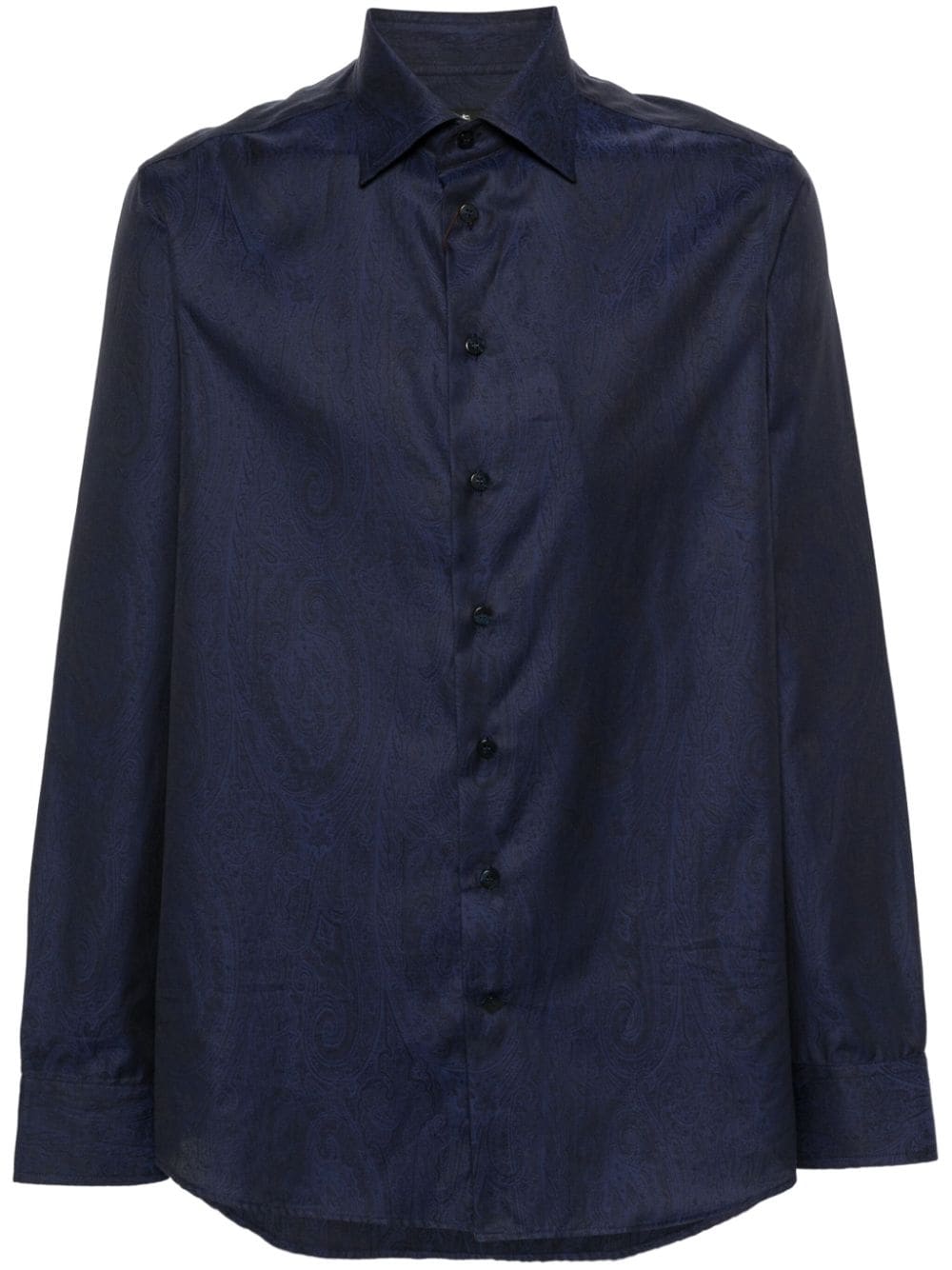 ETRO jacquard-paisley cotton shirt - Blue von ETRO