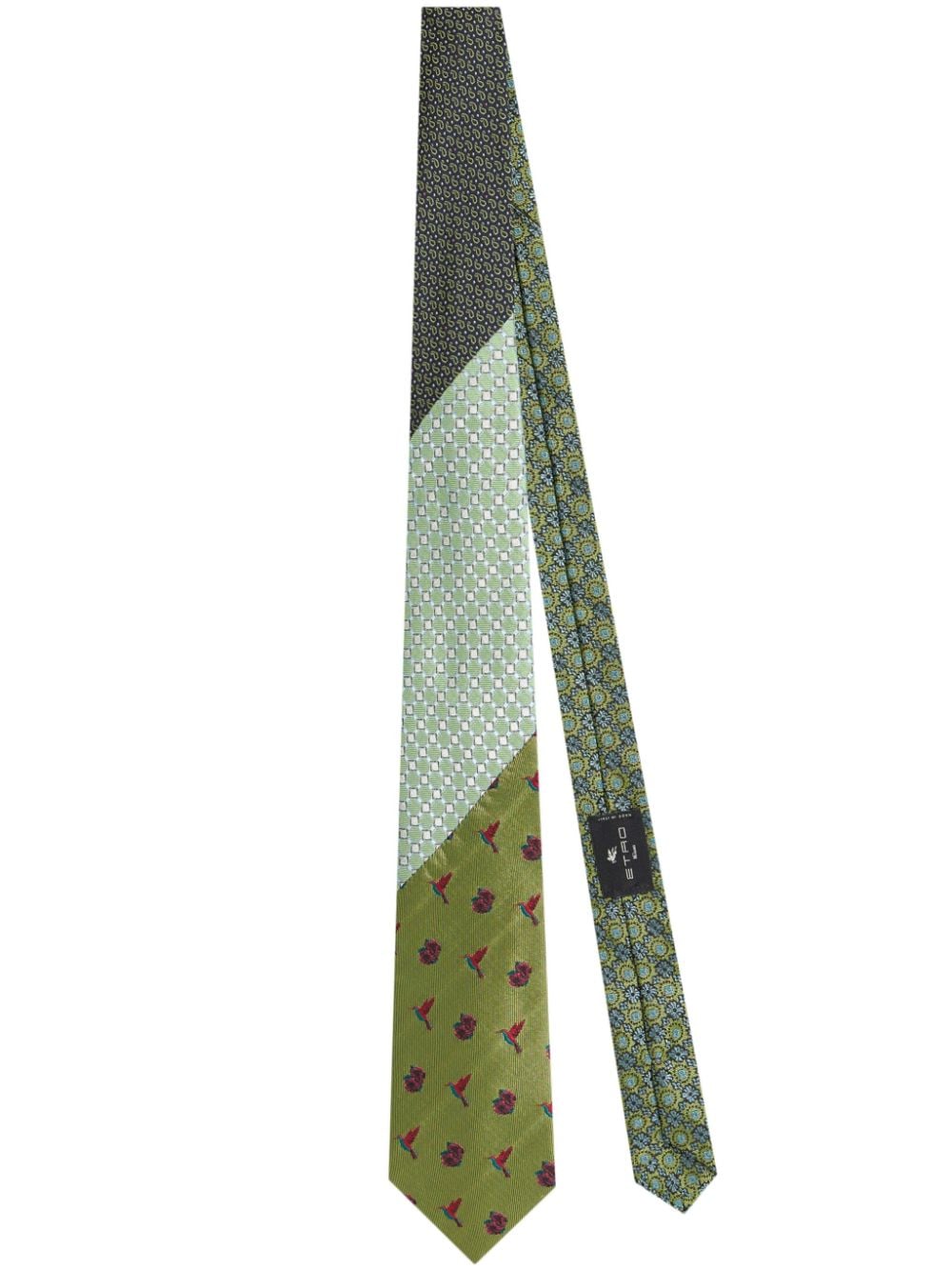 ETRO jacquard-pattern silk tie - Green von ETRO