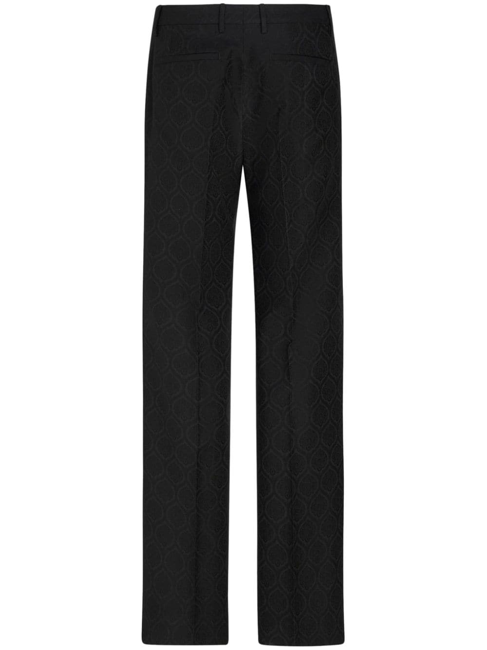 ETRO jacquard straight-leg trousers - Black von ETRO