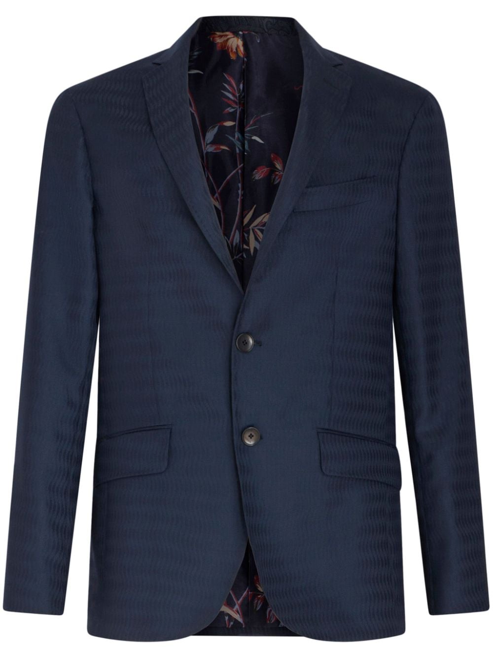 ETRO jacquard wool blazer - Blue von ETRO