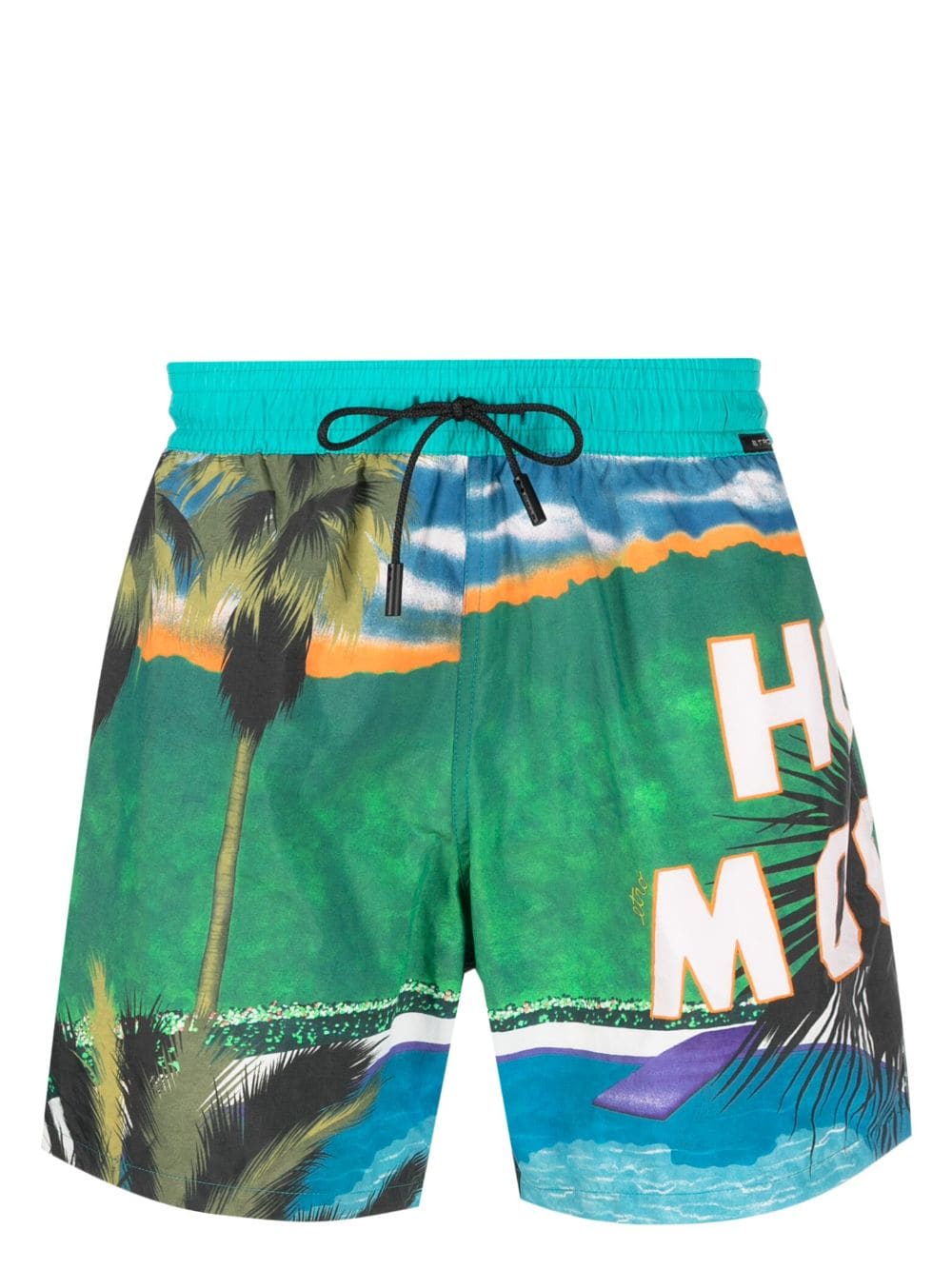 ETRO landscape-print swim shorts - Blue von ETRO