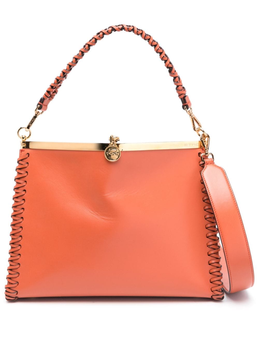 ETRO large Vela leather shoulder bag - Red von ETRO