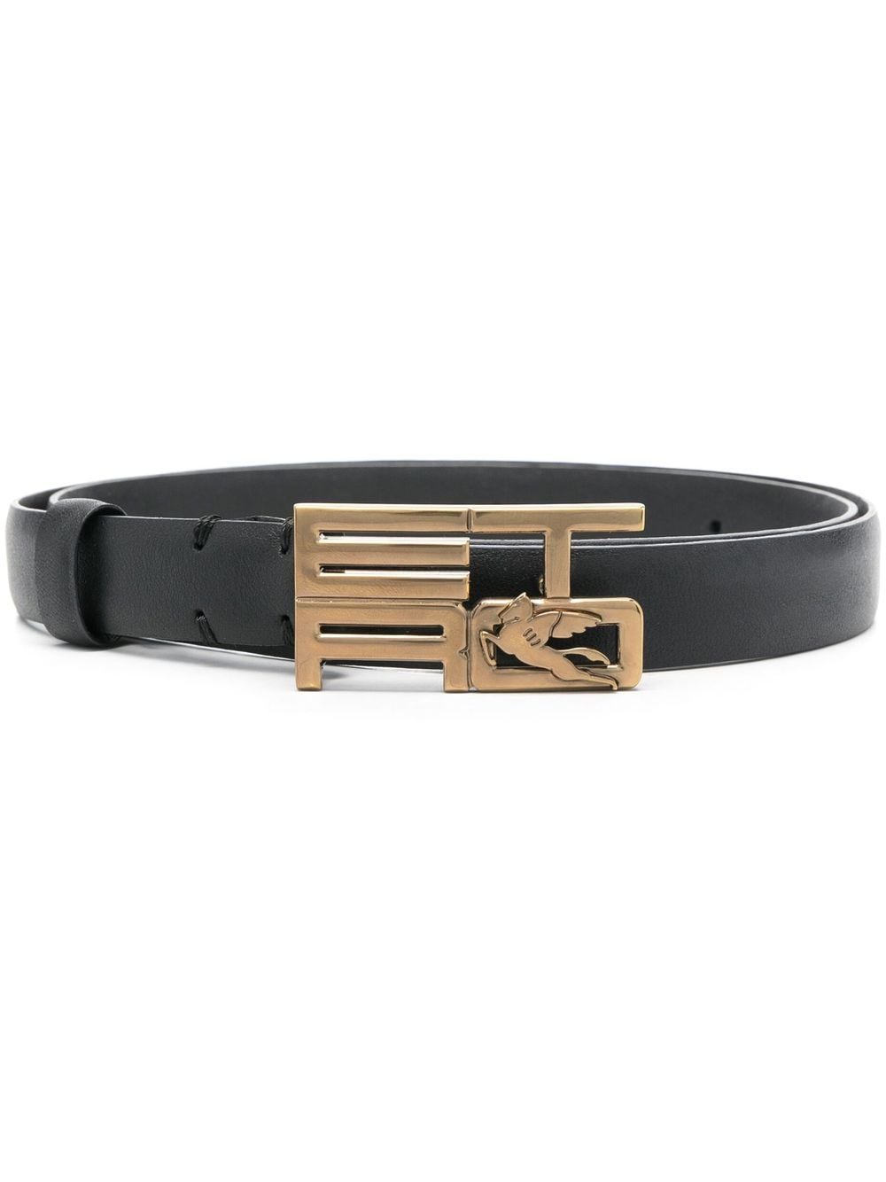 ETRO logo-buckle leather belt - Black von ETRO