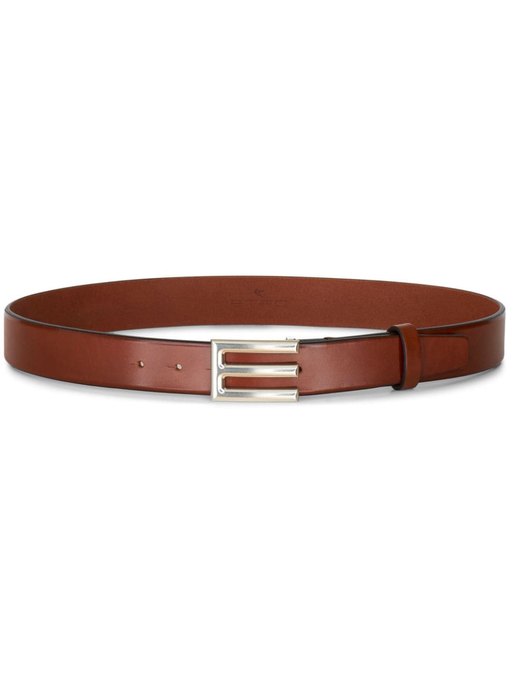 ETRO logo-buckle leather belt - Brown von ETRO