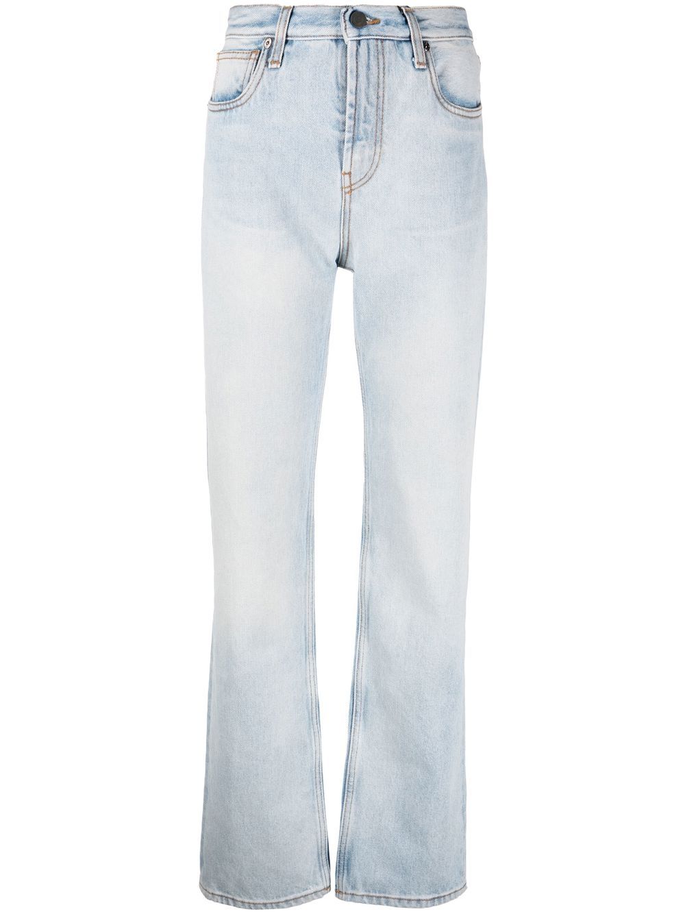 ETRO logo-embossed straight-leg jeans - Blue von ETRO