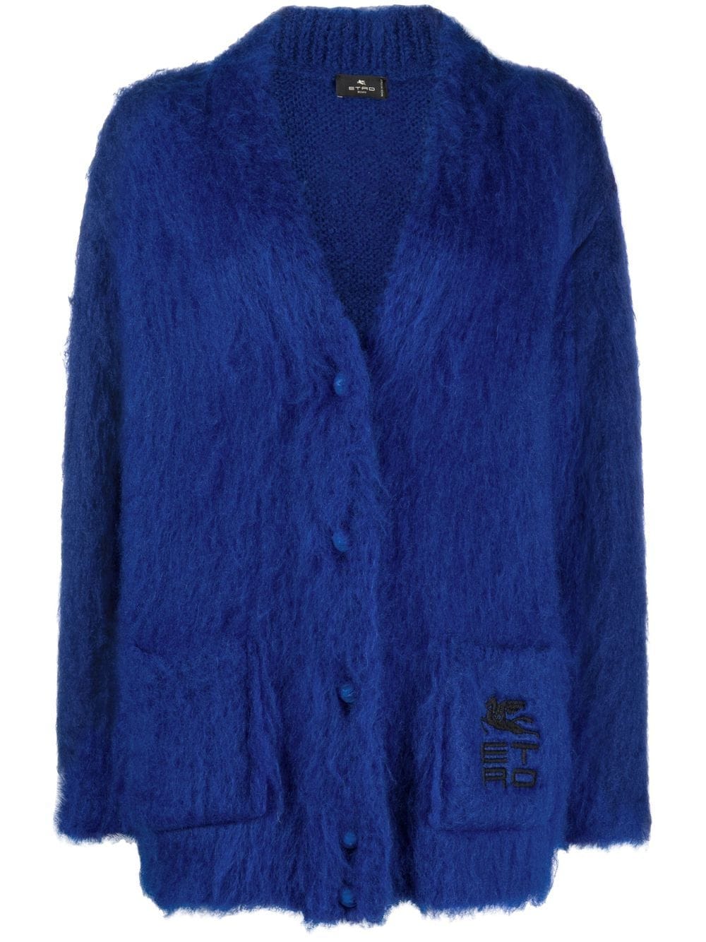 ETRO logo-embroidered cardigan - Blue von ETRO