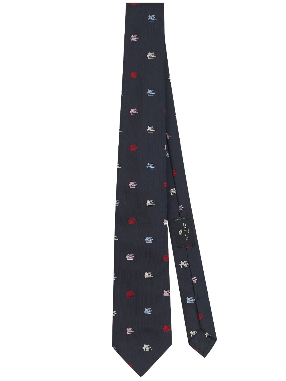 ETRO logo-jacquard silk tie - Blue von ETRO