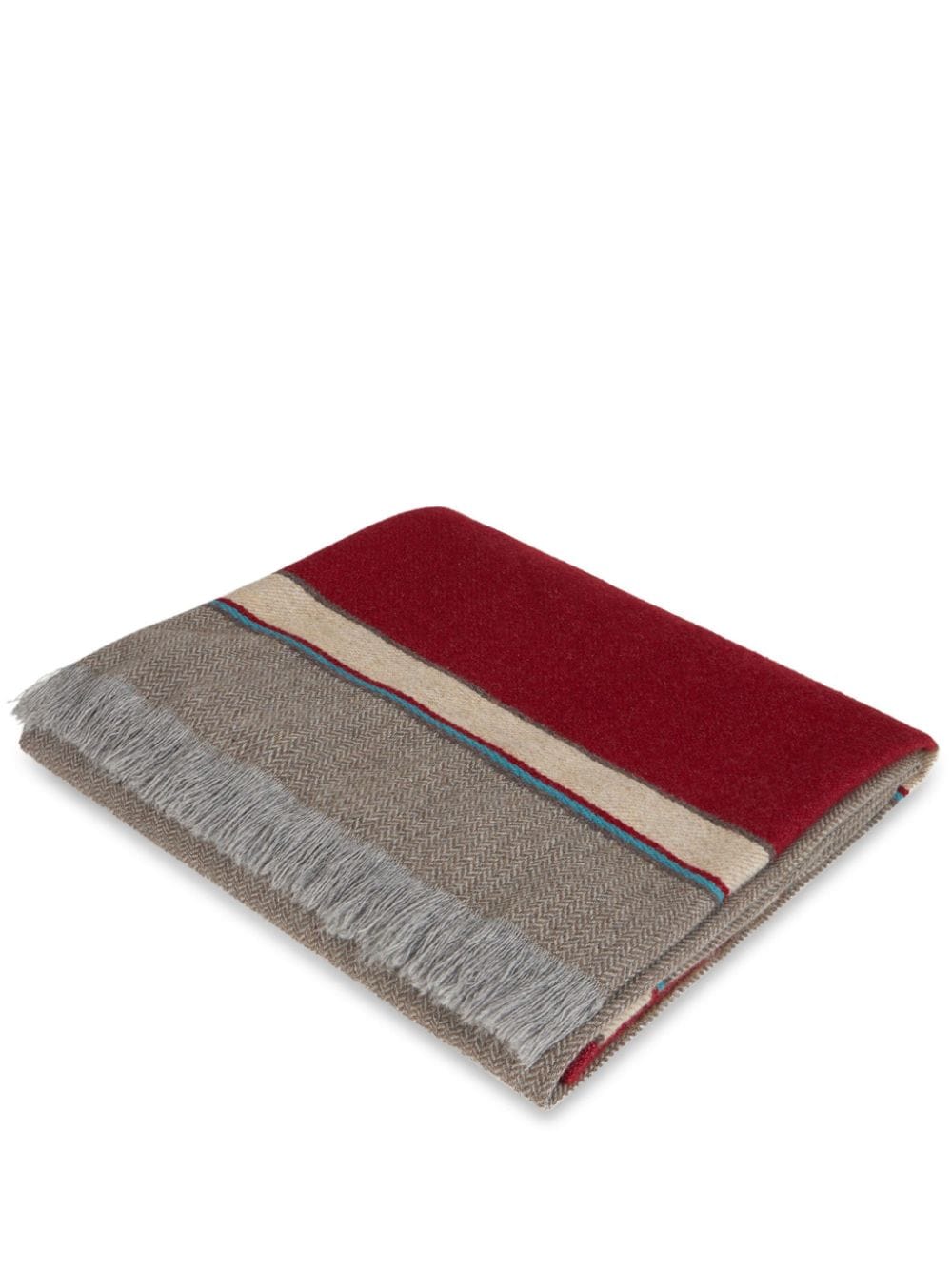 ETRO HOME logo-knitted blanket - Brown von ETRO HOME