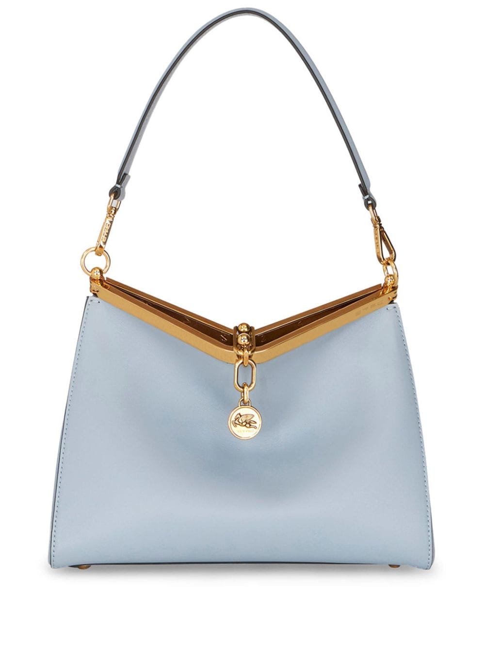 ETRO medium Vela leather shoulder bag - Blue von ETRO