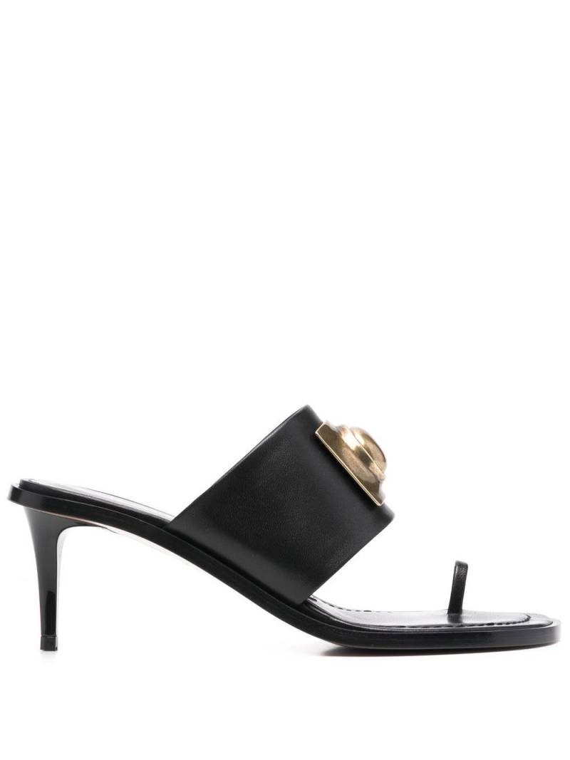 ETRO metallic-detail slip-on mules - Black von ETRO