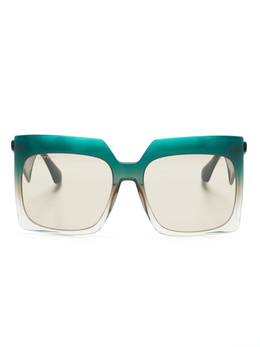 ETRO oversize square-frame sunglasses - Green von ETRO