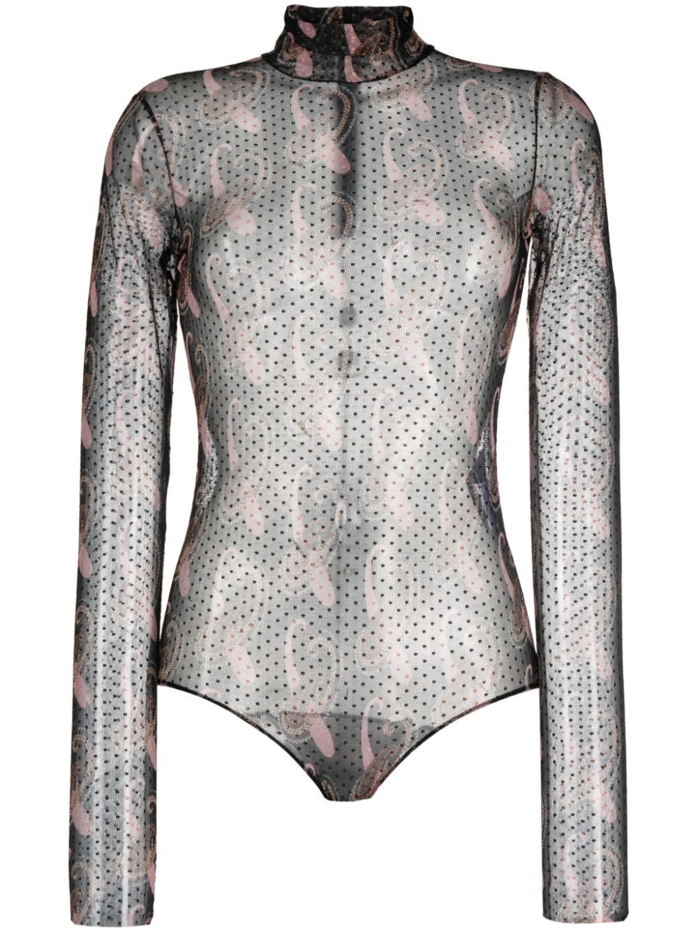 ETRO paisley-print bodysuit - Black von ETRO