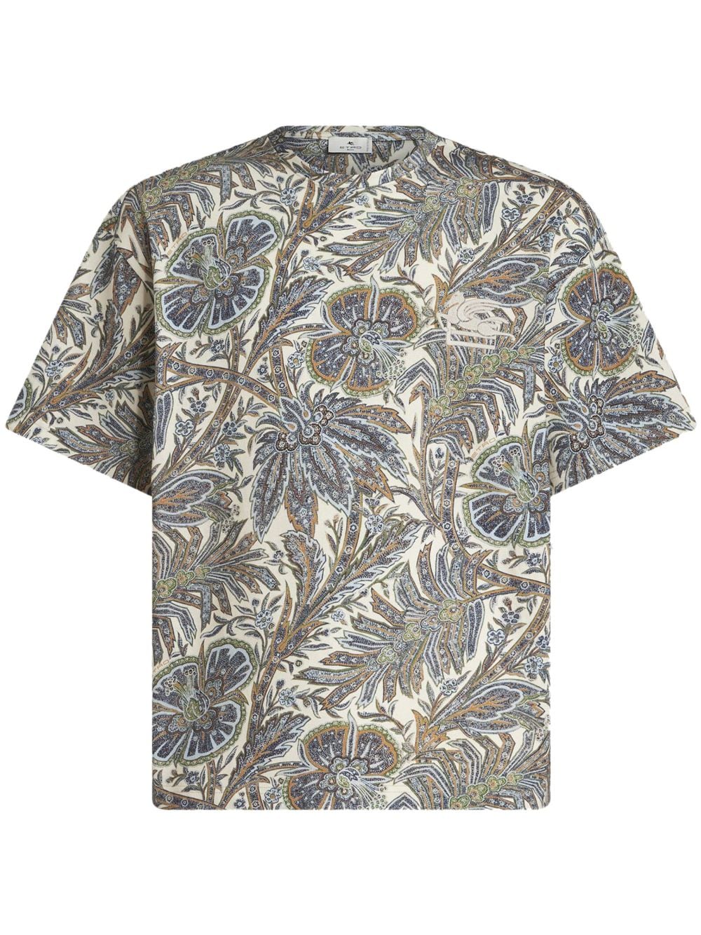 ETRO paisley-print cotton T-shirt - Blue von ETRO