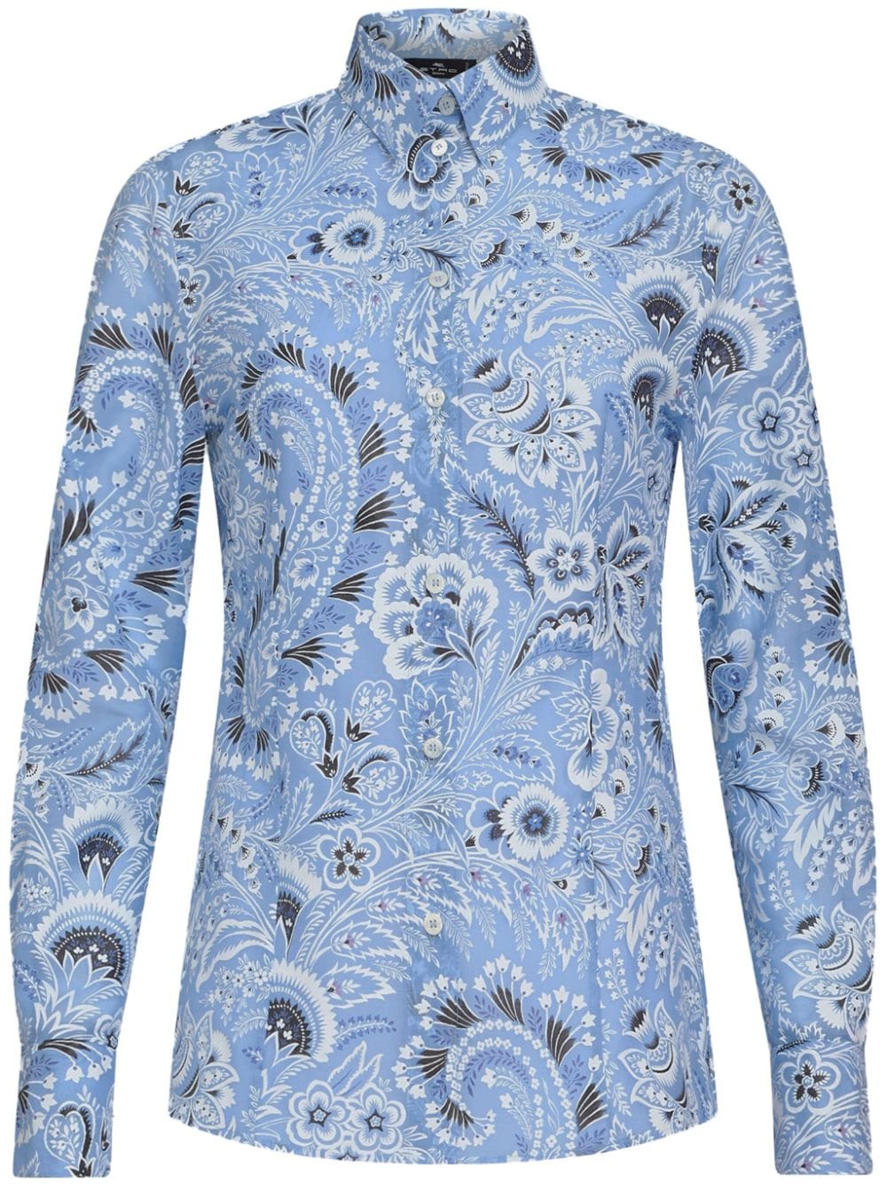 ETRO paisley-print cotton blend shirt - Blue von ETRO