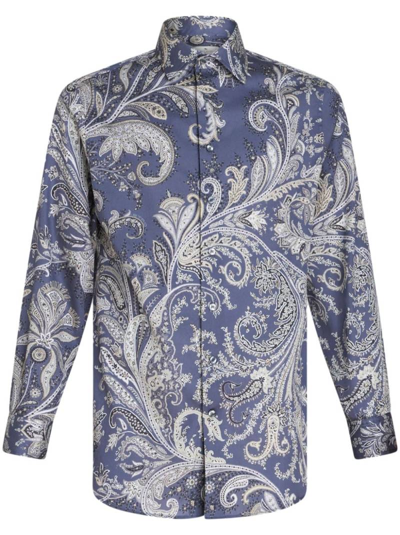 ETRO paisley-print cotton shirt - Blue von ETRO