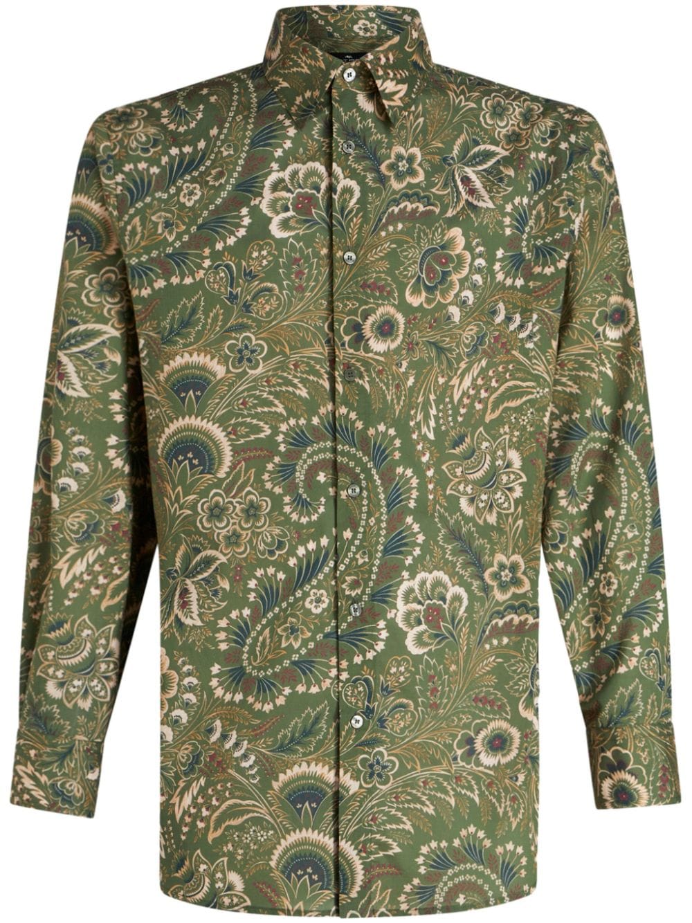 ETRO paisley-print cotton shirt - Green von ETRO