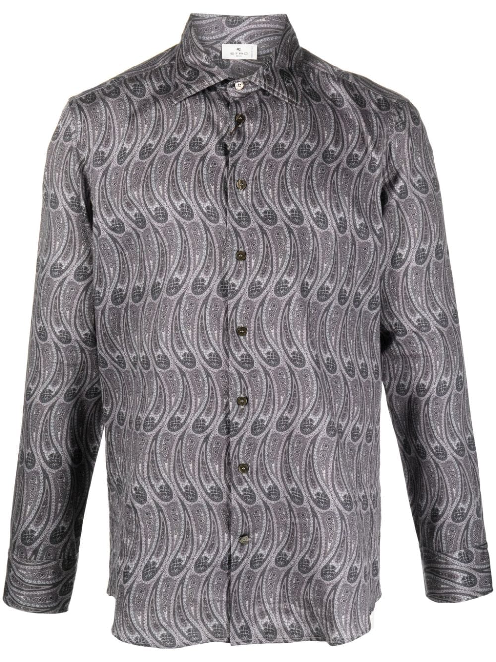 ETRO paisley-print cotton shirt - Grey von ETRO