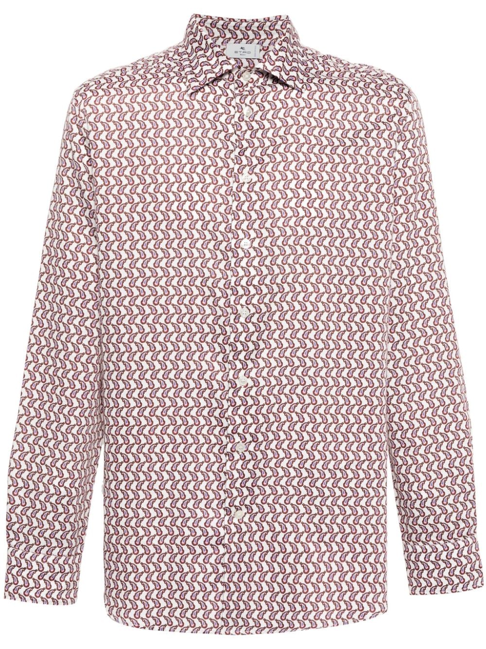 ETRO paisley-print cotton shirt - White von ETRO