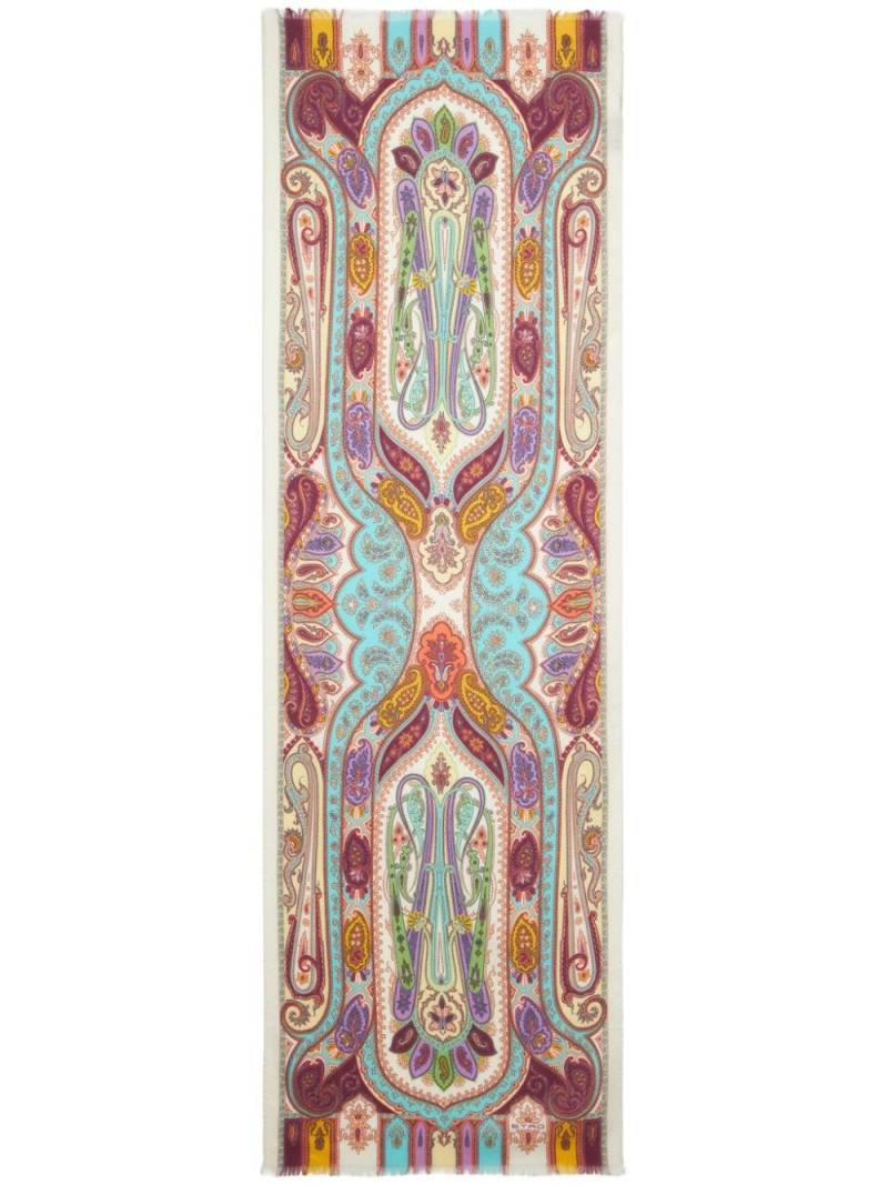 ETRO paisley-print jacquard scarf - Pink von ETRO