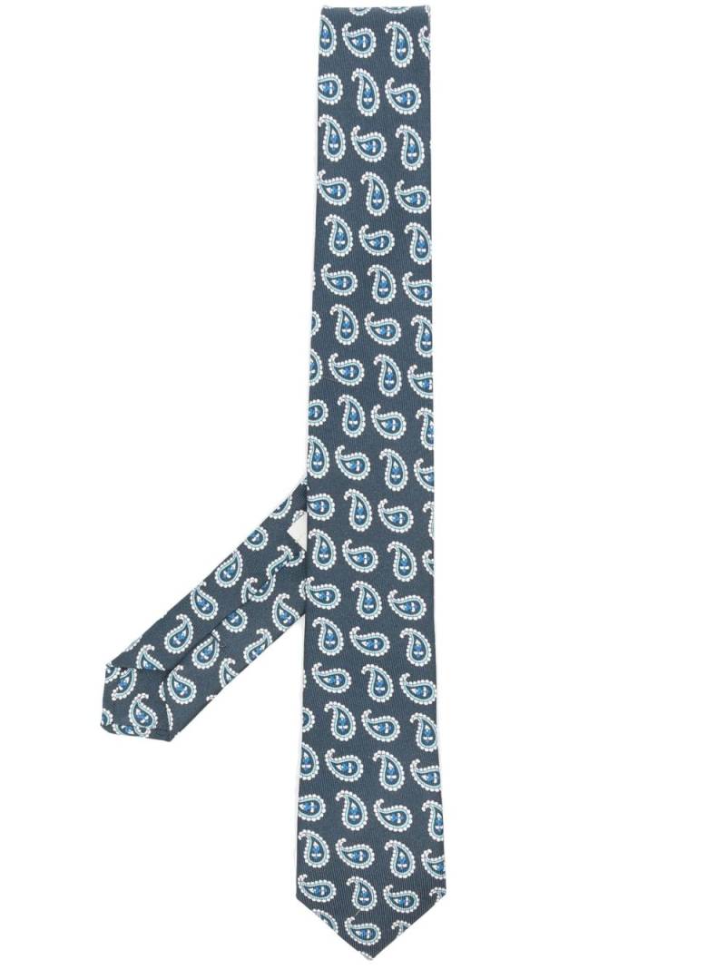 ETRO paisley-print jacquard silk tie - Blue von ETRO