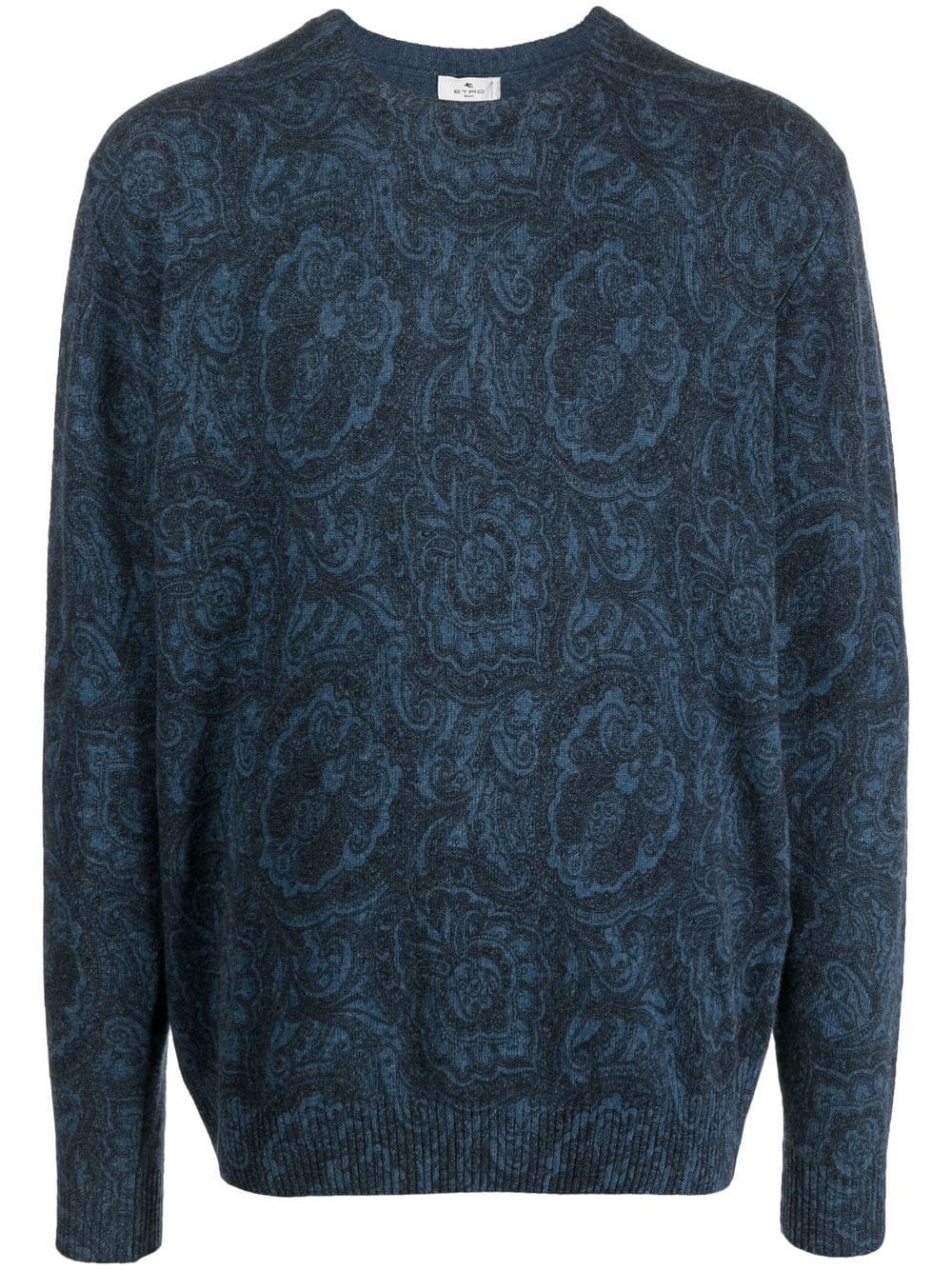 ETRO paisley-print knitted jumper - Blue von ETRO