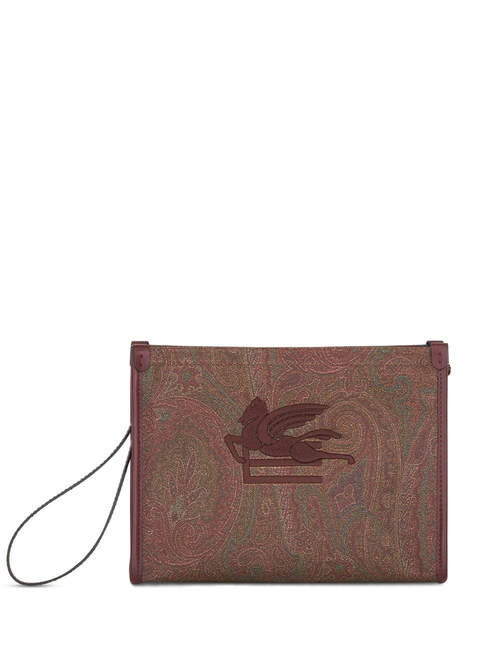 ETRO paisley-print logo wallet - Red von ETRO