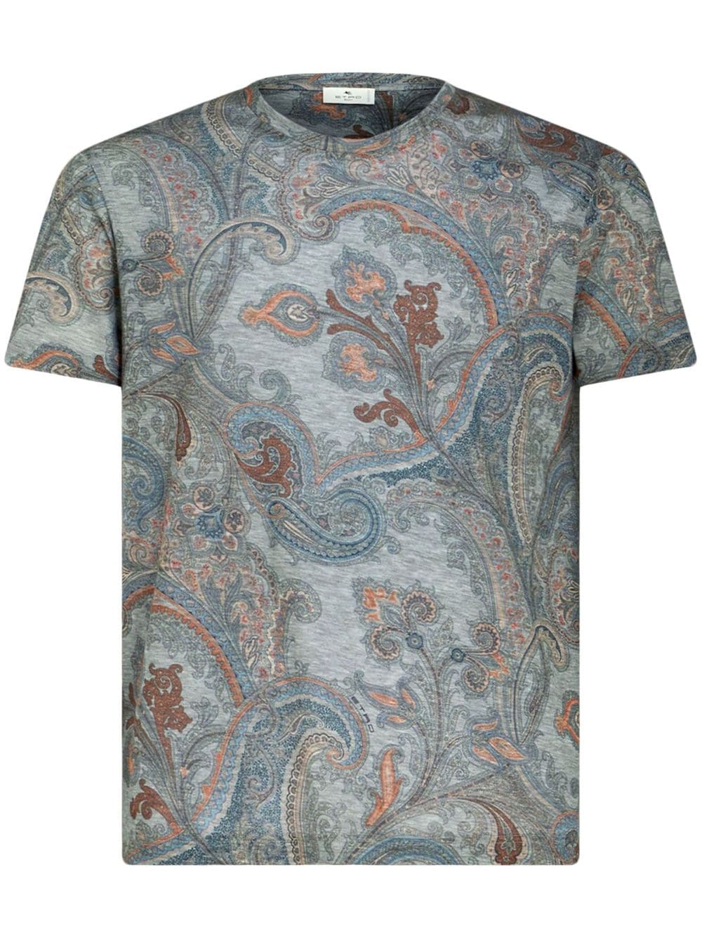 ETRO paisley-print lyocell T-shirt - Blue von ETRO