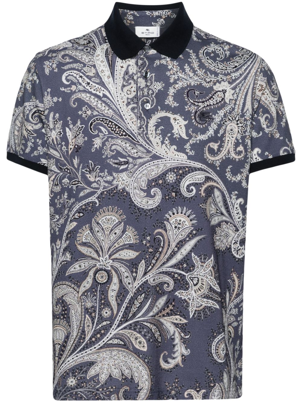 ETRO paisley-print polo shirt - Blue von ETRO