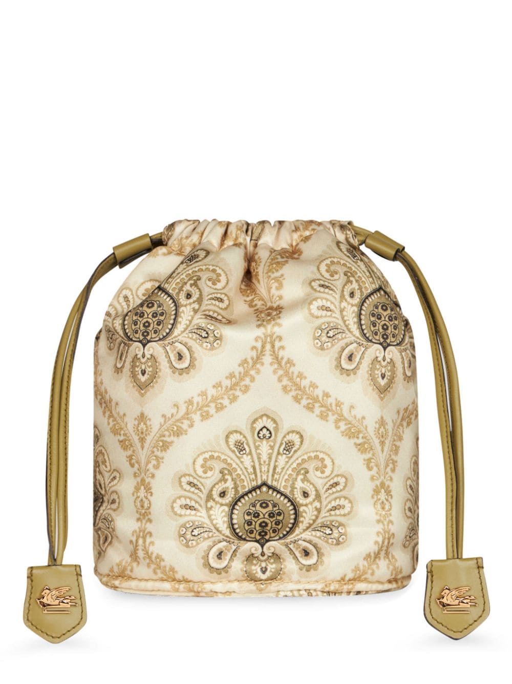 ETRO paisley-print satin clutch bag - Neutrals von ETRO