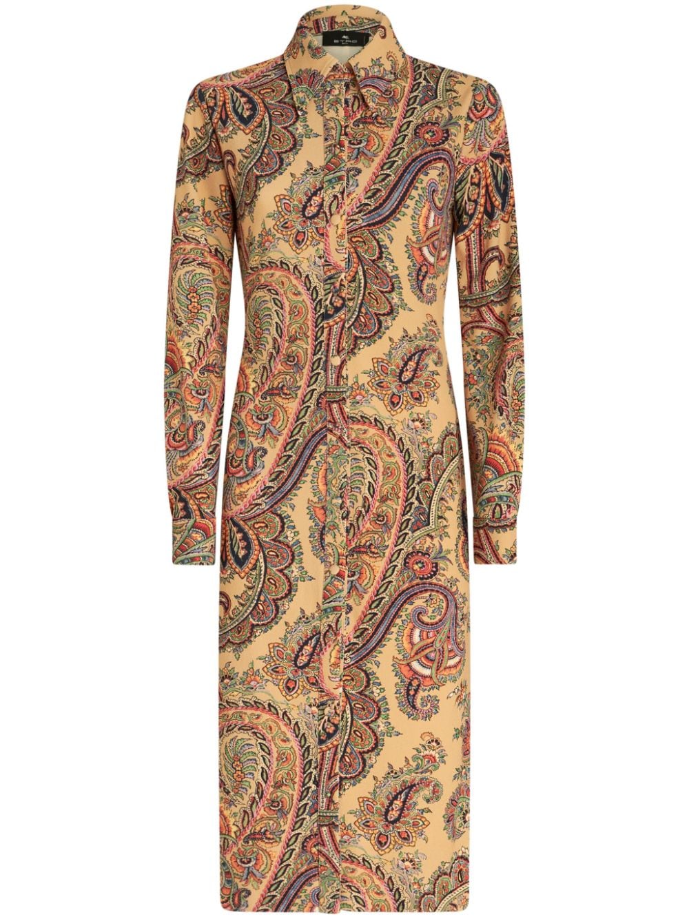 ETRO paisley-print shirt dress - Brown von ETRO