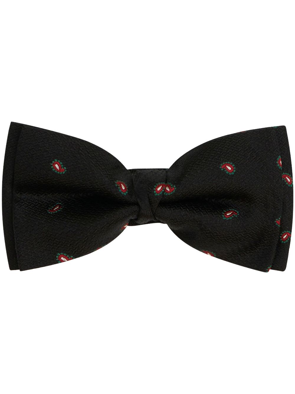 ETRO paisley-print silk bow tie - Black von ETRO