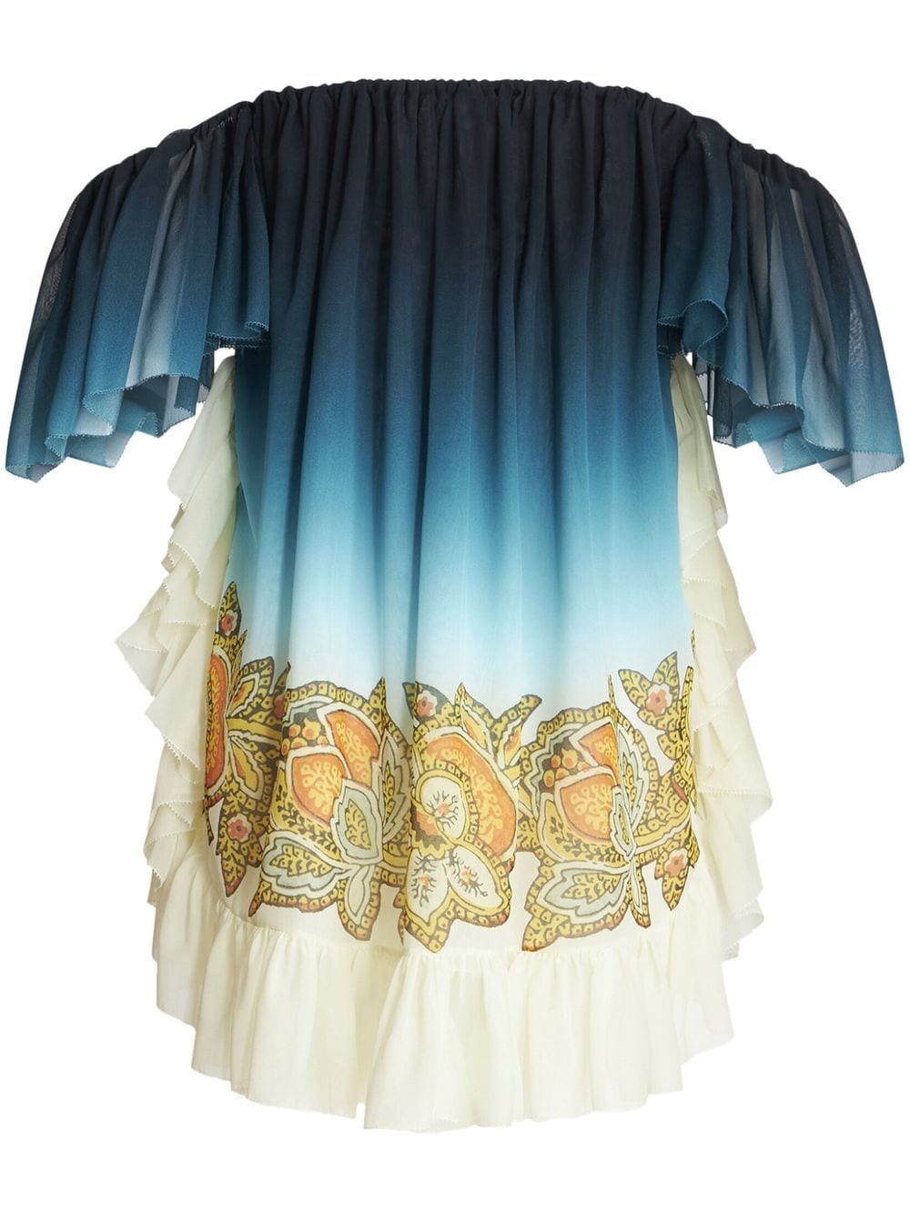 ETRO paisley-print silk dress - Blue von ETRO