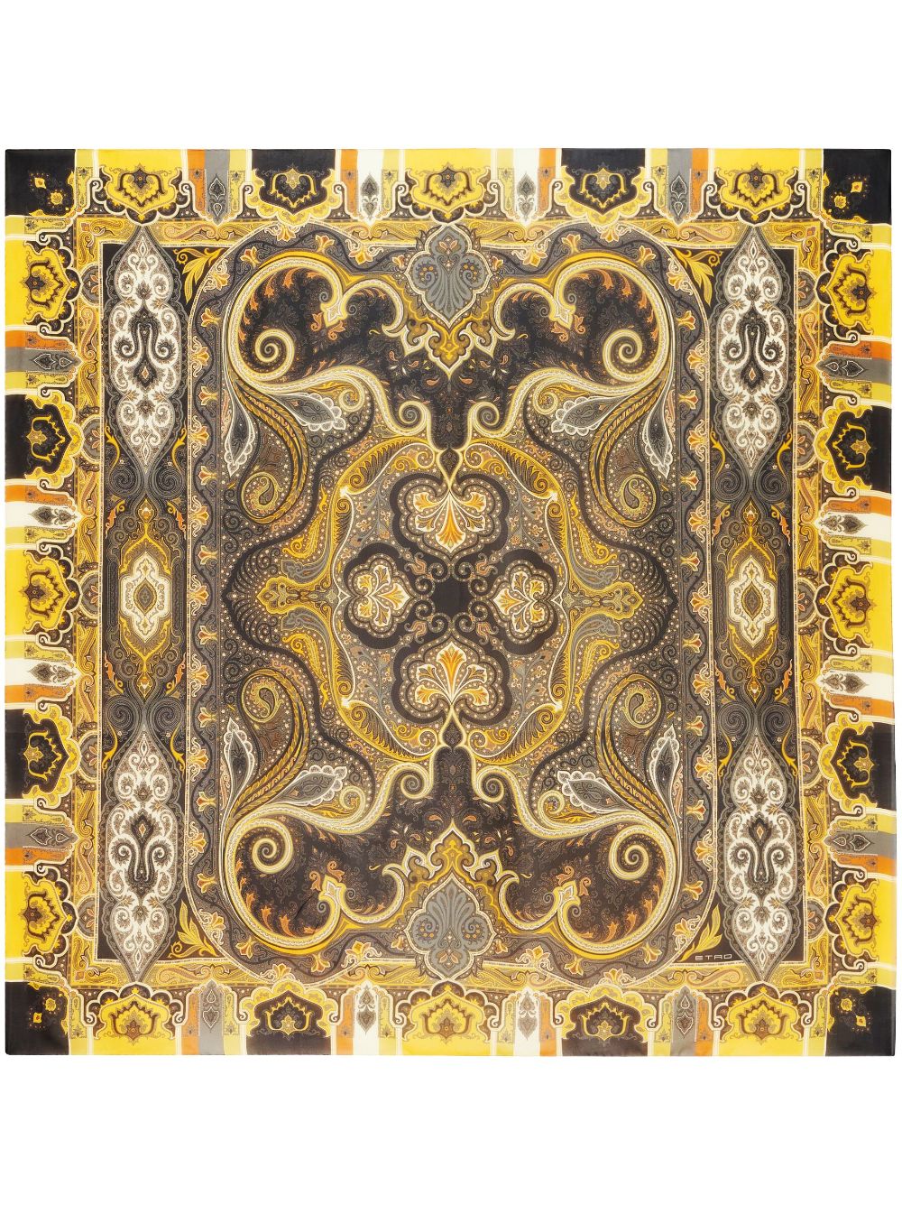 ETRO paisley-print silk shawl - Yellow von ETRO