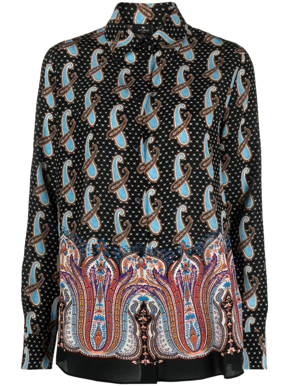 ETRO paisley-print silk shirt - Black von ETRO