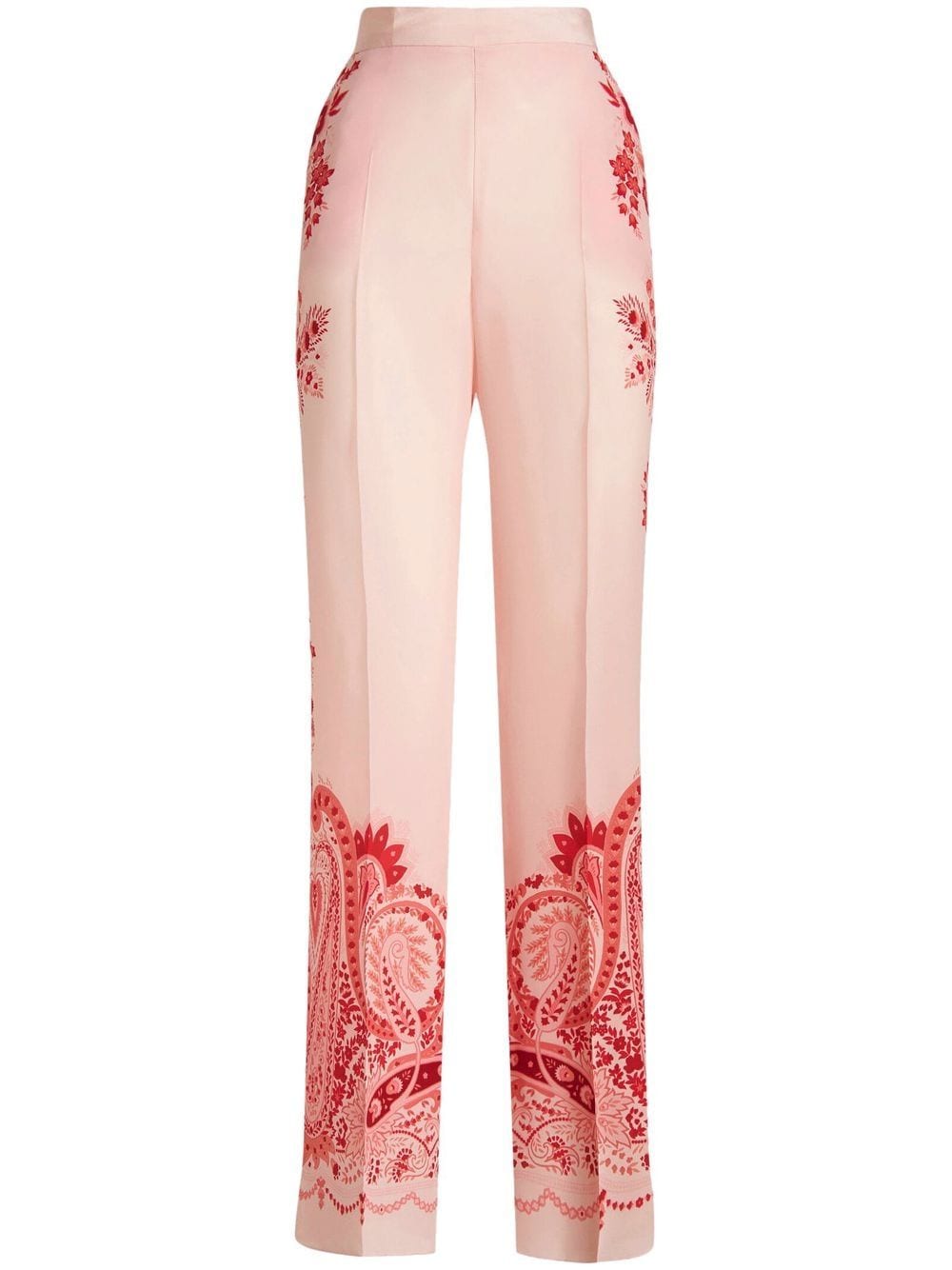 ETRO paisley-print silk trousers - Orange von ETRO