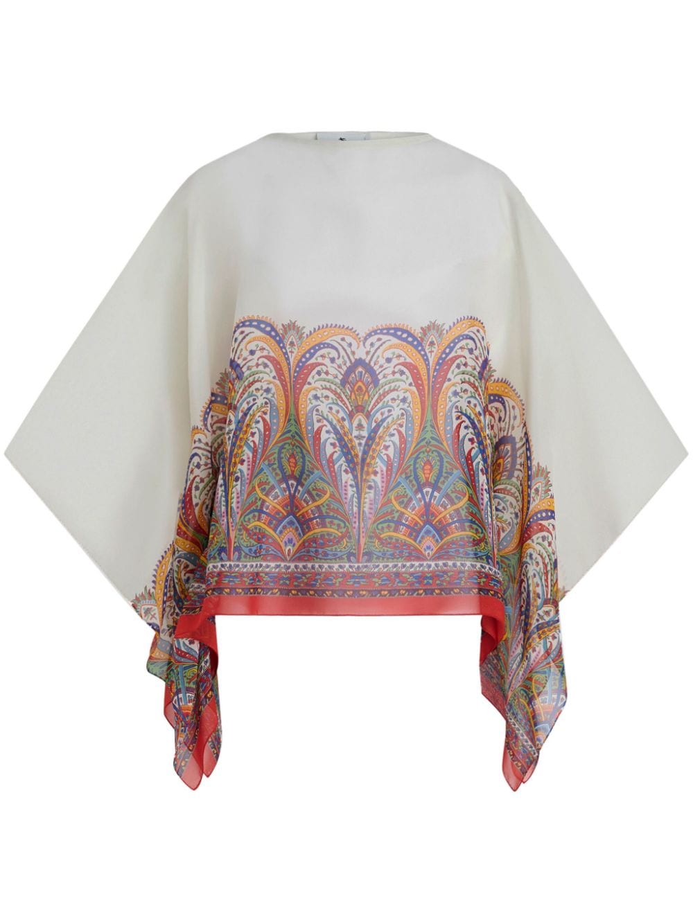 ETRO paisley-print silk tunic - White von ETRO