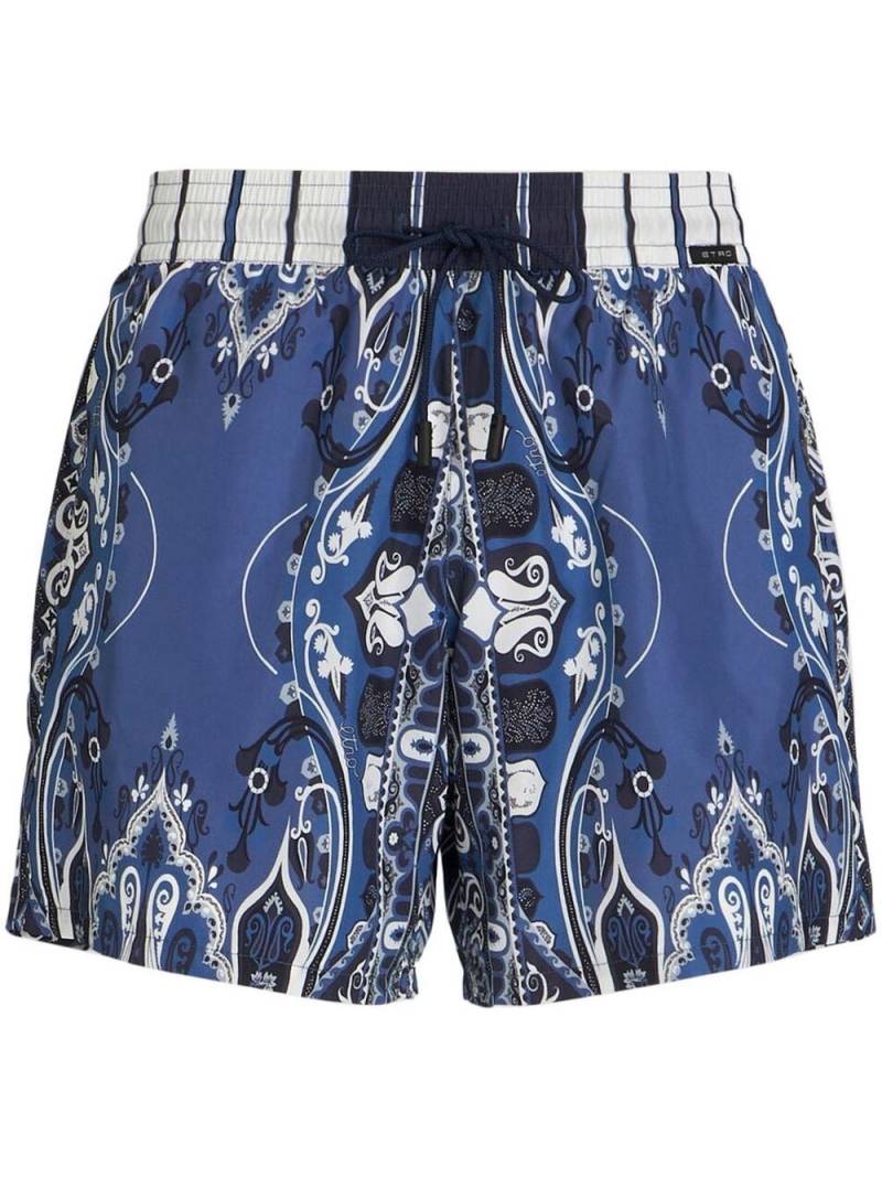 ETRO paisley-print swim shorts - Blue von ETRO