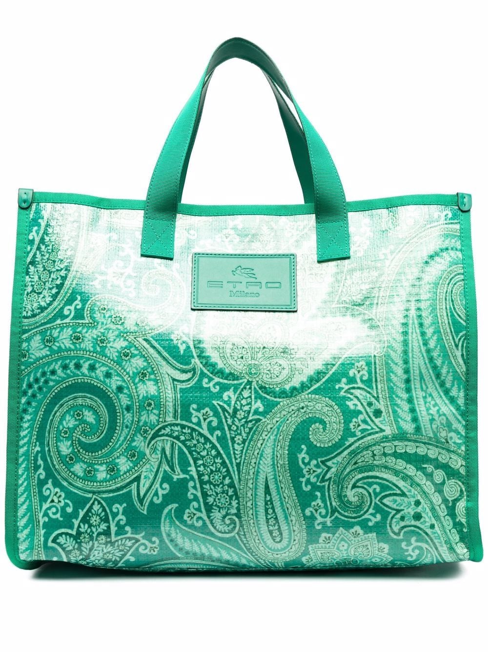 ETRO large paisley-print tote bag - Green von ETRO