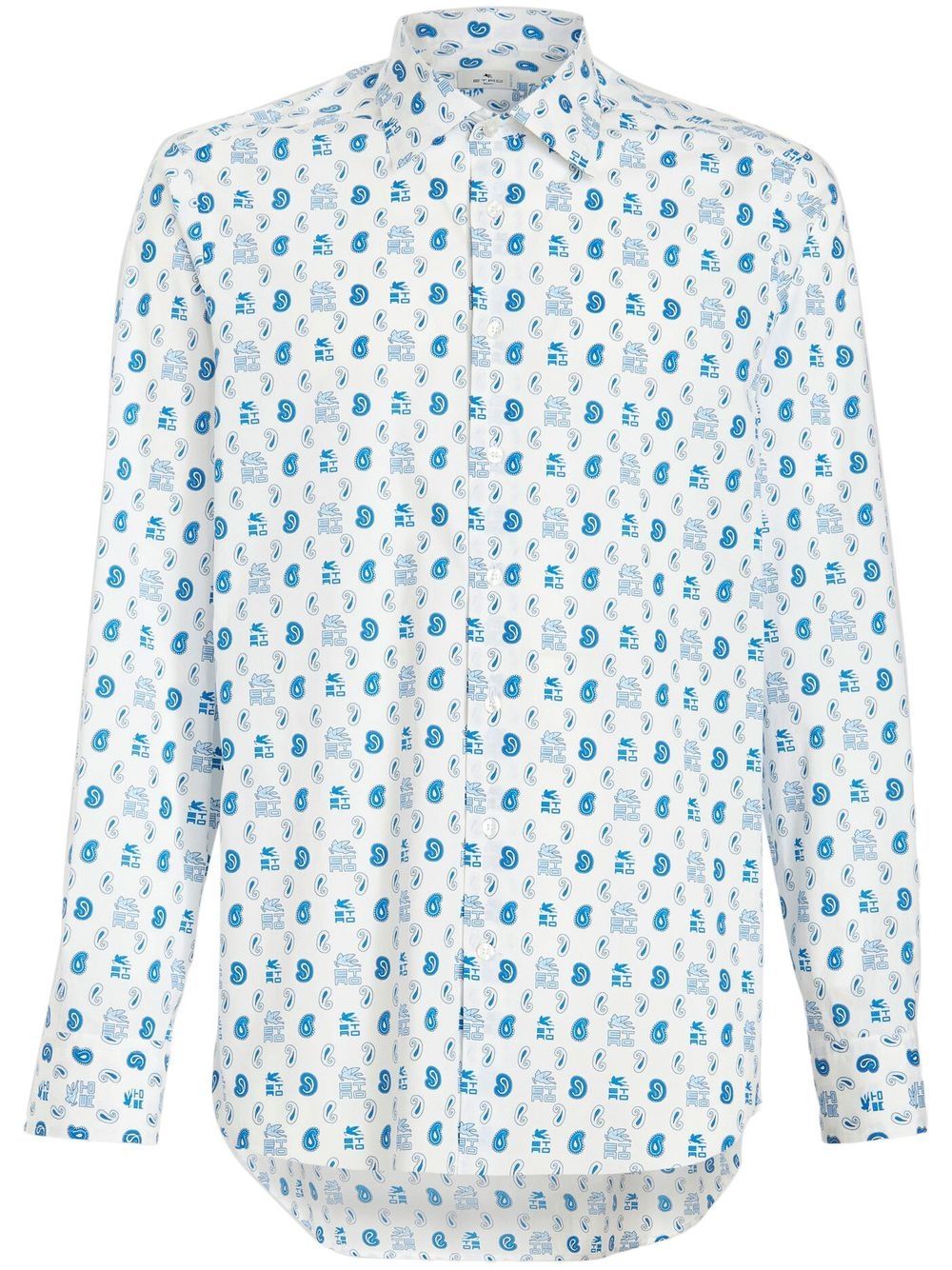 ETRO patterned button-up shirt - White von ETRO