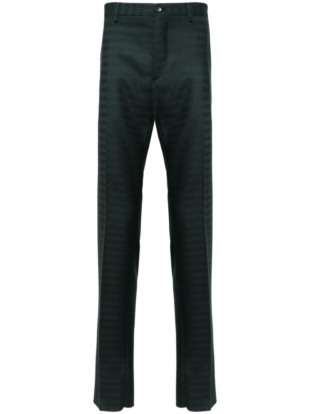 ETRO patterned-jacquard chino trousers - Green von ETRO