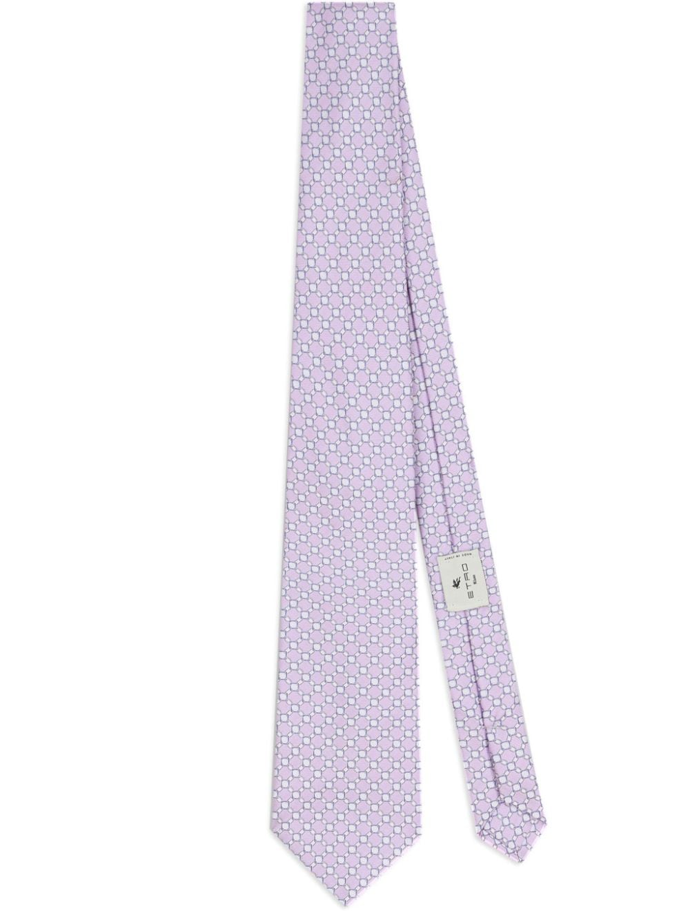ETRO patterned-jacquard silk tie - Purple von ETRO