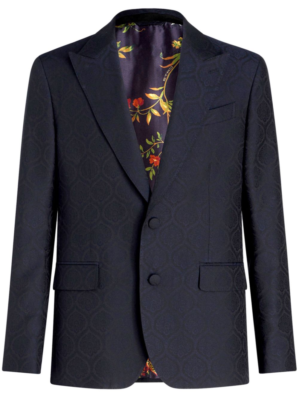 ETRO peak-lapel single-breasted blazer - Blue von ETRO