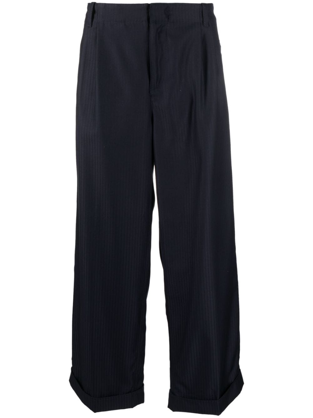 ETRO pinstripe wide-leg wool trousers - Blue von ETRO