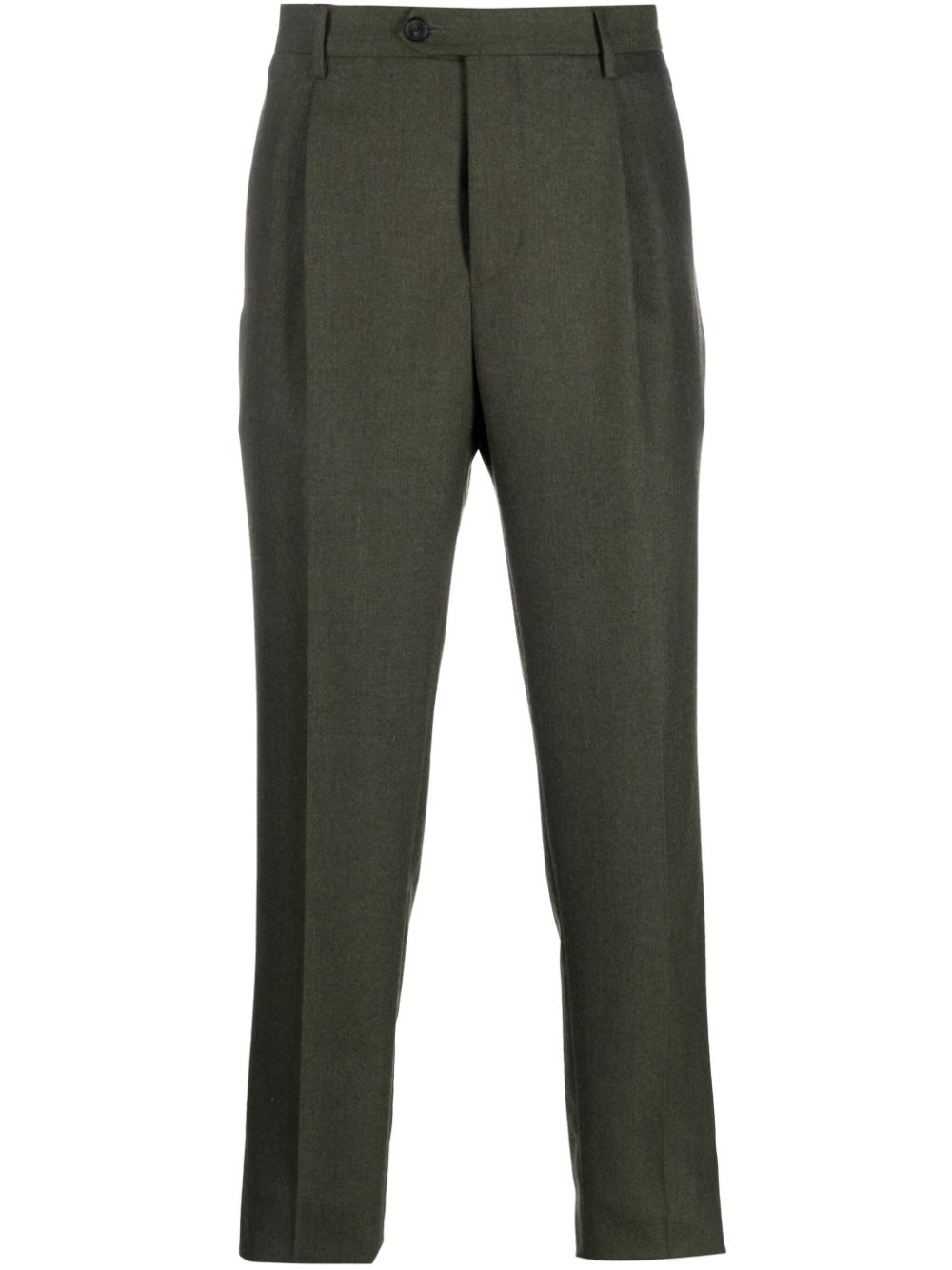 ETRO pleat-detail knitted trousers - Green von ETRO